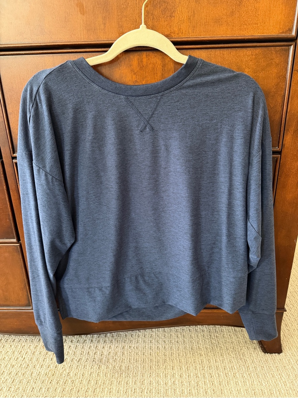 Fabletics Navy Blue Casual Crewneck Sweater XS